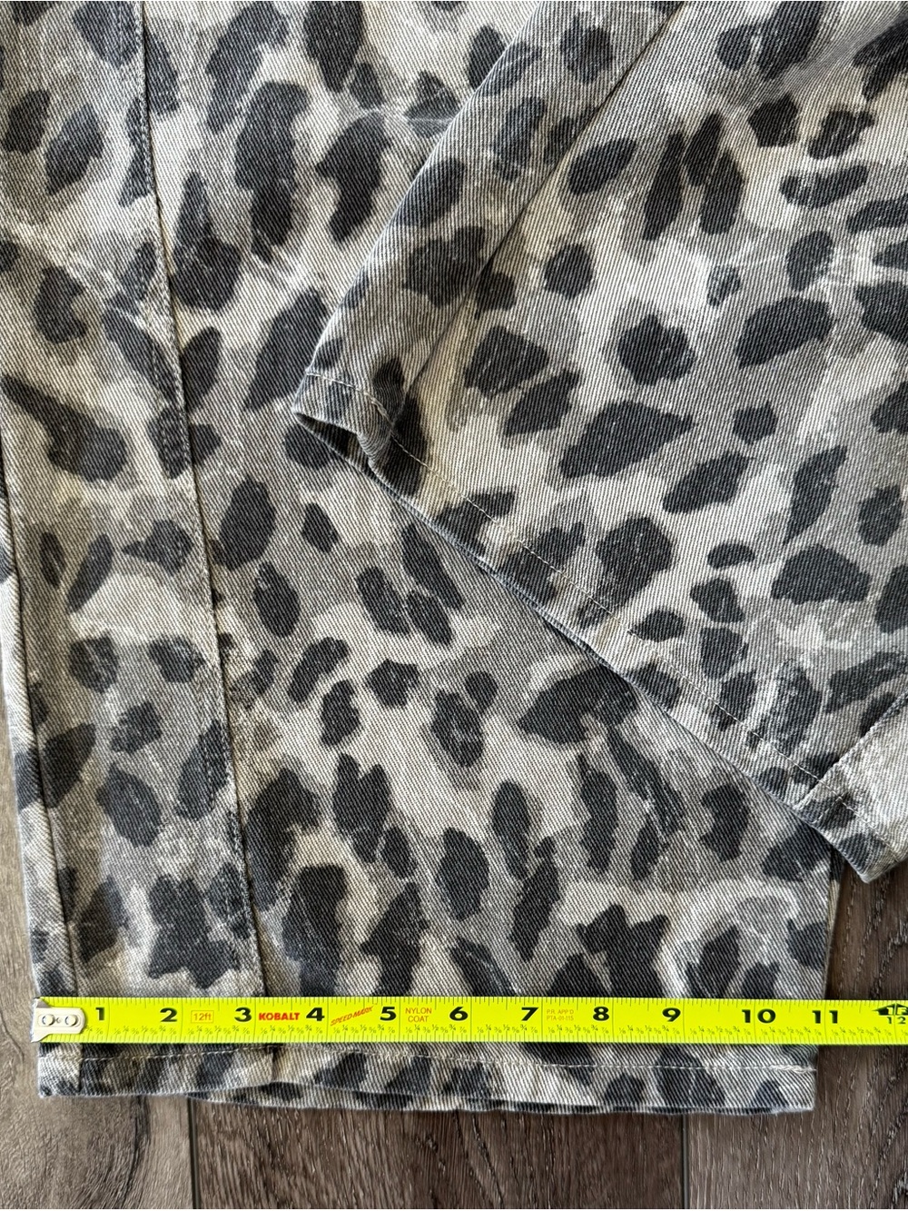Like Love Animal Print Barrel Jeans Wo’s MEDIUM Baggy Wide Leg Pants High-Rise - Picture 6 of 15